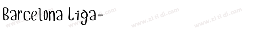 Barcelona Liga字体转换